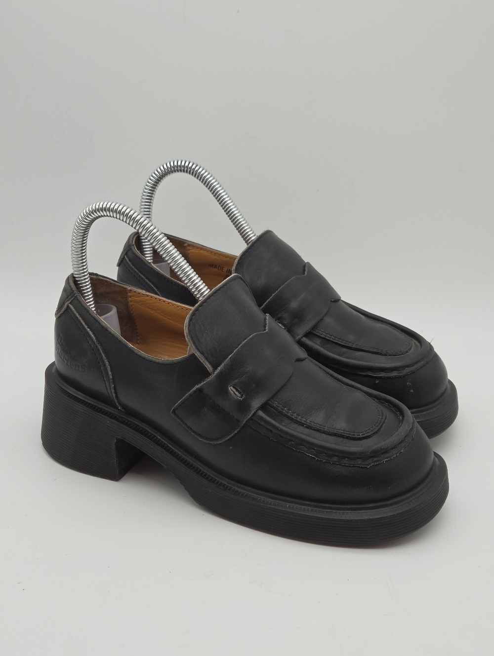 Vintage Dr Martens Made in England Y2K Chunky Loafers Size 5 - Picture 3 of 10